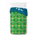Jay Franco Duvet Cover Set – 2 Piece Comforter Cover and Sham Set, Super Soft Cozy Kids Bedding (Insert Not Included) Blue - Minecraft, Twin