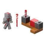 Mattel Minecraft Redstone Charged Series Action Figure & Accessories, Protector’s Firework Launcher Set with Launch Feature, 3.25-inch Scale Collectible Toy