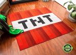 Minecraft Red TNT Block Area Rug - 52x52 Inches