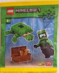 LEGO Minecraft: Diver Minifigure with Treasure Chest and Turtle - 6+