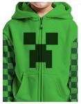 Minecraft Licensed Boys Long Sleeve Full Zip Cosplay Hoodie Size S (6-7) NEW
