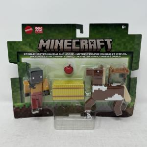 Minecraft Action Figures & Accessories, Horse Jockey & Makena, 3.25-inch Scale