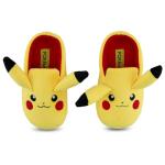 Boys Pokemon Pikachu Costume Slippers - Gotta Catch Em All - Official Pokemon 3D Plush Slippers (Yellow, 13)