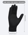 MENOLY 3 Pairs Winter Magic Gloves for Adult Men Women Warm Stretchy Knit Gloves One Size Fits Men Women Teens