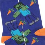 Bioworld Minecraft Creeper Icons and Mobs Men's 5-Pack Casual Crew Socks