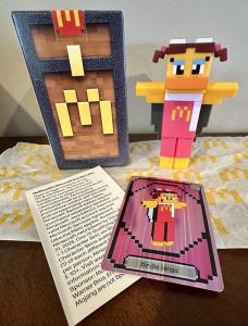 McDonald's Minecraft Happy Meal Toy Birdie Wings with Card & Unused Code 2025