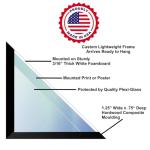 BUY ART FOR LESS Officially Licensed Minecraft - Creepy Behavior - Framed Art Poster - 24 x 36 Inch - Sturdy Engineered Wood Frame with Plexi Glass - Ready to Hang