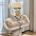 12x6" Minecraft Villager Plush Toy Soft Stuffed Doll Game Character Kids Gift