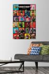 Trends International A Minecraft Movie - Grid Wall Poster with Push Pins, 34L x 22.4W, Poster & Push Pin Bundle