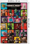 Trends International A Minecraft Movie - Grid Wall Poster with Push Pins, 34L x 22.4W, Poster & Push Pin Bundle