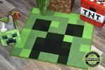 Creeper Face Minecraft Area Rug - 39 Inches