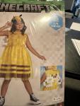 Halloween Costume Girl Minecraft Bee Large 10-12 New