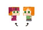 MINECRAFT FLIPPIN' FIGS ALEX AND AXOLOTOL 2-in-1 ACTION FIGURES.FREE SHIPPING