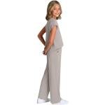 conjuntos para niñas Kids 2 Piece Outfits Girls Summer Short Sleeve T-Shirts and Pants Set Fashion Clothing Sweatsuits Sets(Coffee, 13-14 Years)