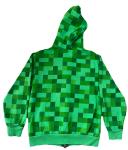 Minecraft Creeper Hoodie Jacket Size S/P/C Costume Mask Zip Kid  By JINX