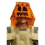 Kids Minecraft Hooded Halloween Costume Jumpsuit Husk Jack O'Lantern Large 10-12