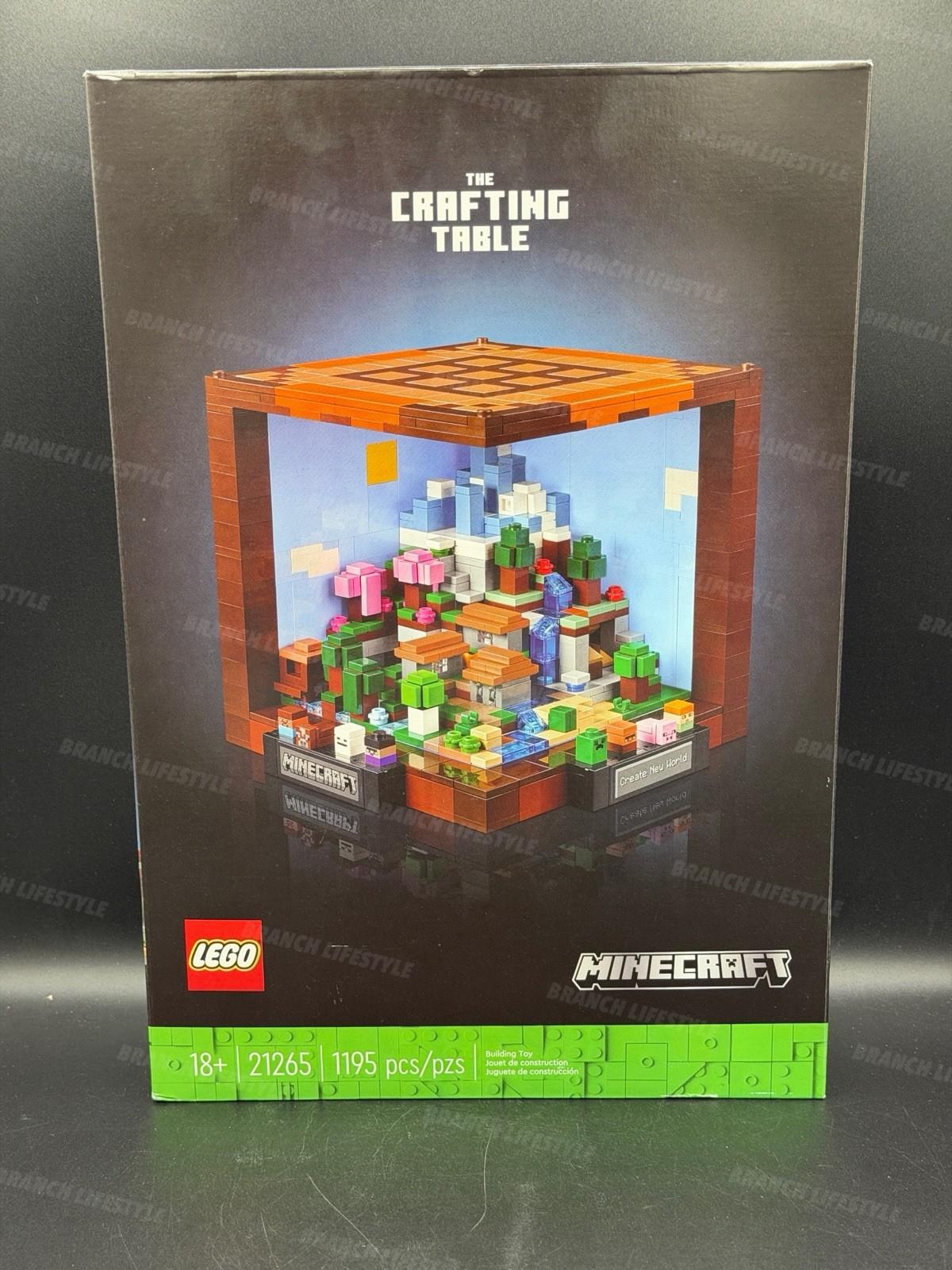 LEGO Minecraft Video Game The Crafting Table Building Set 21265 - New - Worn Box