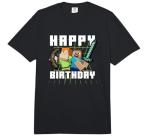 Minecraft Alex & Steve Happy Birthday Comfort Colors Adult Heavyweight T-Shirt