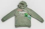 Minecraft over world Explorer boys pullover hoodie Large 10/12 green