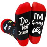 Christmas Stocking Stuffers Gamer Gifts for Teens Boys Gamer Socks Do Not Disturb I'm Gaming Funny Socks for Kids Men Women