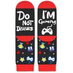 Christmas Stocking Stuffers Gamer Gifts for Teens Boys Gamer Socks Do Not Disturb I'm Gaming Funny Socks for Kids Men Women