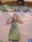 Brand New Minecraft Creeper Hooded Dress Child Costume Medium 7/8  New