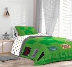 Sunny Side Up Minecraft Full Comforter Set - 7 Piece Kids Bedding Includes Comforter, Sheets & Pillow Cover - Super Soft Gamer Microfiber Bed Set