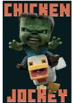 MINECRAFT: METRO ART - CHICKEN JOCKEY POSTER - 22x34 - 26920