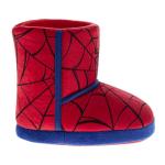 Marvel Spiderman Slipper Boots for Boys - The Amazing Spidey House Shoes Indoor Cozy Plush Slippers - Red/Blue (Size 11-12 Little Kid)
