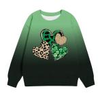 Cute St Patricks Day Shirts Kids Girls Funny Shamrock Graphic Crewneck Shirt Spring Holiday Long Sleeve Lucky Outfit