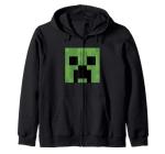 Creeper Big Face Zip Hoodie for Minecraft Fans