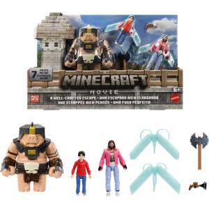 Minecraft A Well-Crafted Escape Figure Pack with 3 Action Figures & 4