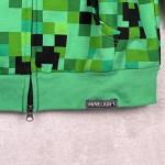 Minecraft Creeper Jacket Hoodie Mask Hood Large L Boy Girl NEW Zip Halloween NWT