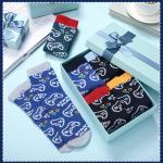 Cutecrop 6 Pairs Fun Glowing in The Dark Crew Socks Stocking Stuffers Luminous Funny Novelty Sock for Christmas Birthday Gift(Gaming)