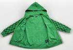 Minecraft creeper boy's hoodie green full zip pockets fleece lined Large 10/12
