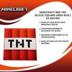 Minecraft Red TNT Block Area Rug - 52x52 Inches