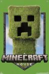 A Minecraft Movie - Creeper Logo Wall Poster with Push Pins, 22.4L" x 14.7W", Premium Poster & Push Pin Bundle