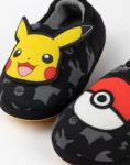 Pokémon Pikachu Black Slippers | Kids Slip-On Loafers with Optional Design | Comfortable House Shoes for Boys