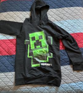 Minecraft Black Creeper Hoodie Unisex Kids