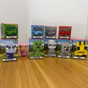 Minecraft Movie McDonalds Happy Meal Toys Lot of 10 Figures Creeper Bee Skeleton