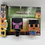 Minecraft Flippin Figs 2-In-1 Sunny & Ender Dragon 3.75" Transform Figures