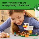 LEGO Minecraft Chicken Farm Building & Pretend Play Toy for Boys & Girls - Video Game Playset & Toy Figures for Kids, Ages 7+ - W/Chicken Fan Minifigure - Gift Idea for Birthdays - 21585