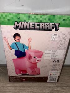Disguise Kids' Minecraft Pig Ride On Inflatable Costume  One Size Pink- New