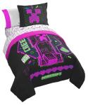 Minecraft 7-Piece Cyber Neon Comforter Set