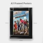 HWC Trading Minecraft 2025 Jack Black, Jason Momoa Gifts Printed Poster Signed Autograph Picture for Movie Memorabilia Fans - 16" x 12" Framed