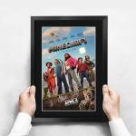 HWC Trading Minecraft 2025 Jack Black, Jason Momoa Gifts Printed Poster Signed Autograph Picture for Movie Memorabilia Fans - 16" x 12" Framed