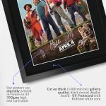 HWC Trading Minecraft 2025 Jack Black, Jason Momoa Gifts Printed Poster Signed Autograph Picture for Movie Memorabilia Fans - 16" x 12" Framed