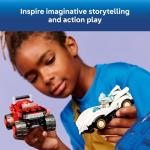 LEGO Sonic The Hedgehog Silver’s Car vs. Knuckles’ Monster Truck Building Toy for Boys & Girls - Racing Playset W/Silver & Knuckles Minifigures for Kids, Ages 8+ - Gift Idea for Birthdays - 77118