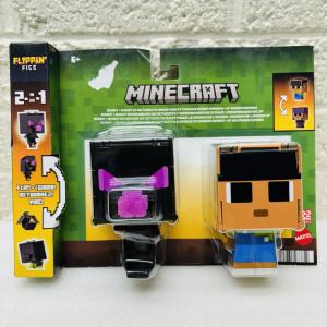 Minecraft Flippin Figs 2-In-1 Sunny & Ender Dragon 3.75" Transform Figures READ‼