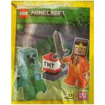 Lego Minecraft Paper & Foil Pack: Hero, Charged Creeper & TNT Launcher